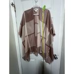 LC Lauren Conrad Shawl Women’s One Size Blush Pink Plaid Warm Cozy Knit Wrap Photo 2