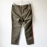 Velvet Graham & Spencer Green Side Stripe Skinny Raw Hem Pants Women's Size 4 Photo 1