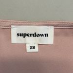 Superdown Halter V Neck Satin Top Sz XS Pink Flowy Feminine Coquette Photo 4