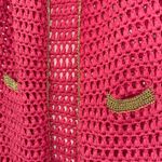 Pink crochet vest with Size M Photo 1