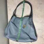 Coach K1580 Edie Turnlock Blue Leather Hobo Shoulder Bag Silver Photo 10