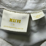 Maeve Anthropologie Dress XS White Textured Button Down Midi Shirt Dress Photo 5