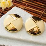 Givenchy Vintage Round Clip on Enamel Earrings Photo 5