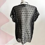 Wallpapher Black Mesh Sheer Top Grunge Witchy Gothic‎ Whimsigoth Small Photo 2