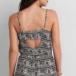 American Eagle Womens  Tribal Boho Embellished Back Cutout Romper - Sz Photo 1