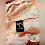 Kylie Camo Anorak Jacket Windbreaker Kangaroo Pocket Oversized Half Zip Large Pink Photo 8