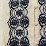 True Religion  Boho Cream Sleeveless Round Neck Embroidered Tunic Blouse Sz S Photo 3