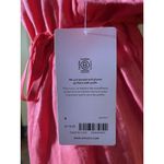 Athleta Playa Wrap Dress Red Linen Blend Short Sleeve Tie Waist NWT Sz 6 Resort Photo 3