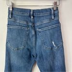 frame denim Frame Le Sylvie Slender Straight Distressed‎ Crop Jeans Size 24 Photo 4