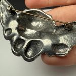 Winged Cherub Angel Brooch Pin Pewter Color Silver Tone Photo 3