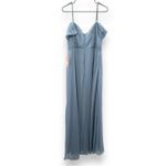 Birdy Grey  Spence Convertible Chiffon‎ Bridesmaid Dress in Dusty Blue Sz M NEW Photo 6