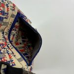 KAVU Keepalong Canvas Rope Strap Bag Blue Red Abstract Tribal Photo 9
