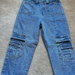 LIONESS  Women's Straight Leg Blue Jeans Photo 2