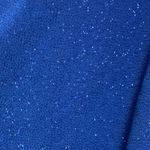 NWT ENFOCUS WOMAN SIZE 16 W COBALT BLUE GLITTER TOP BLACK SKIRT COCKTAIL DRESS Photo 3