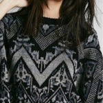 Free People Superstar Aztec Pullover Acrylic Blend Cropped Sweater Size Large Photo 0
