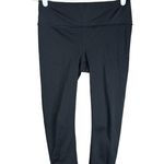 Athleta Black Keyhole Detail Hidden Zipper Pocket Crop Capri Leggings Size XS Photo 2