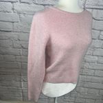 Fashion Bug Stretch Y2K Pink Girly Angora Blend Cropped Sweater Size Large Photo 2