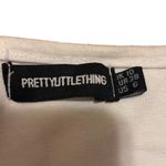 Pretty Little Thing  White Textured Sleeveless Crop Top Women’s Size 6 Photo 4
