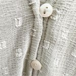 ZARA Green Sheer Ruffled Polka Dot Blouse Balloon Long Sleeve Size SMALL Photo 10