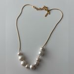 Lele Sadoughi NWOT   Gold and White Pearl Necklace Photo 2
