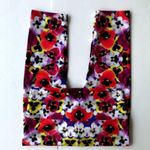 Om Shanti Leggings Large Live for Joy Floral Petunias Power Yoga Pants F… Photo 5