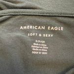 American Eagle  Olive Green Soft And Sexy Crop Top Photo 6