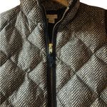 J.Crew  Black and White Herringbone Vest Photo 1