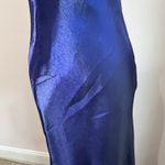 Vintage 90s Royal Blue Shimmer Iridescent Prom Formal Prom Dress Sz 6 Photo 6