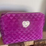 Juicy Couture  bag velour Purple Heart toiletries bag New OS Photo 5