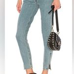 RE/DONE  Originals Revolve High Rise Slim Sz 27 Ankle Zip Jeans 90s Wash Photo 4