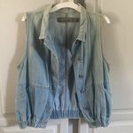 ZARA Vintage  Short scrunched Denim Vest Photo 10