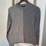 Theory  Two-Tone 100% cashmere Gray color block Crewneck Sweater revolve brand Photo 0