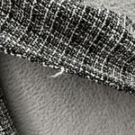 Long Tall Sally Tweed Fringe Coat Jacket Cotton Wool Blend Preppy Office Size 18 Black Photo 2