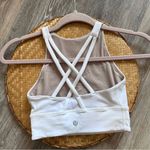 Lululemon white long line energy bra Photo 3