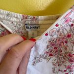 Old Navy White and Pink Blossom Blouse Photo 1