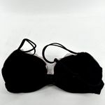 Victoria's Secret Padded Demi Bra Black Lace Trim Adjustable Strap Black 34C Photo 4
