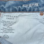 American Eagle  Outfitters Strigid Stovepipe Women's Light Blue Flare Jeans Photo 7