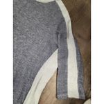 Lazy Sunday Women's Blue Metallic Silver Gray Cozy Pullover Sweatshirt Plus 3X Photo 1