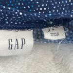 Gap  Swing Shift Dress Womens Size S Blue Dots Print‎ V Neck 3/4 Sleeve Oversized Photo 3