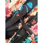 Torrid  Mini Challis Floral Print Plus Size 1X‎  High Low Shirt Dress Tie Waist Photo 10