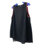 Cefinn Womens Sleeveless Hi Low Top Size US 10 / UK 14 Orange Trim Zip Closure Black Photo 1