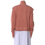 Veronica Beard Dylan Floral Half-Zip Sweatshirt In Rosewood Photo 4