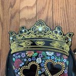 Betsey Johnson Sugar Skull Crossbody Bag Kitsch Halloween Novelty Festival Photo 6