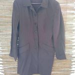 Peter Nygard  10 Workwear Brown Lime Pinstripe Pants Suit Photo 9