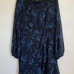 Hutch  x Anthropologie Light of the Moon Blue Floral Ruched Mini Dress Photo 2