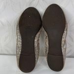 Tory Burch Metallic Gray Textured Suede Heidi Scrunch Ballet Flats Size 8 Photo 8