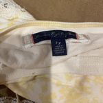 American Eagle Y2K  Outfitters Yellow and White Lace Cami Size Large Photo 3