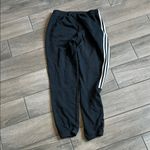 Adidas Black and White Sweatpants with Elastic Cuffs Photo 4