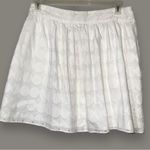 Cynthia Rowley  women's size 10 polka dot very cherry white skirt lined side zip Photo 8