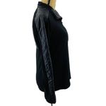 Athleta  Pullover 1/4 Zip Black Pullover Quilted Panels Small Photo 6